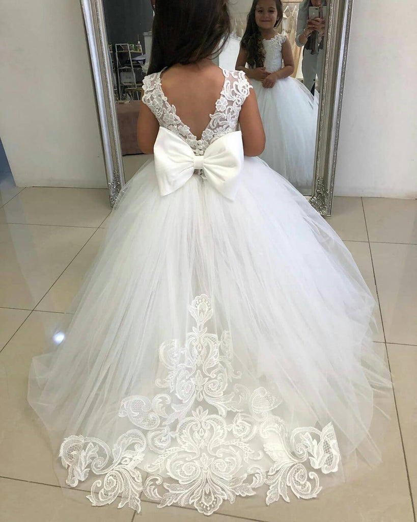 Chanel flower girl dress